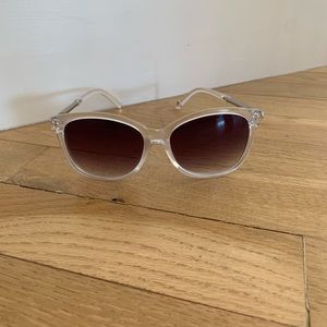 Betsey Johnson Clear Sunglasses
